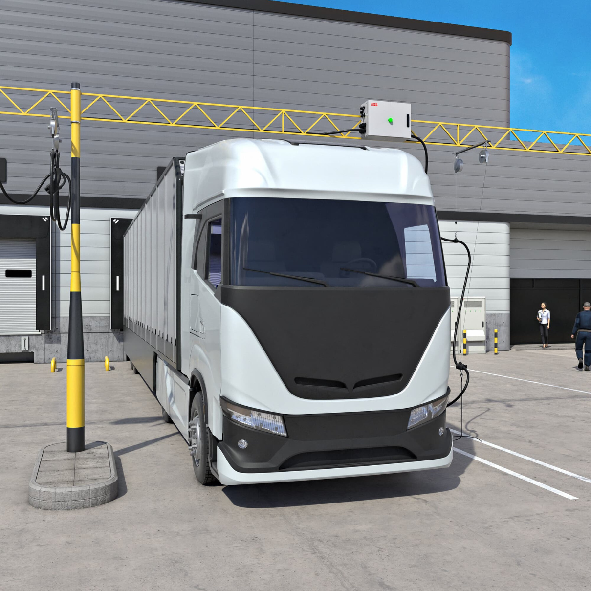 ABB Overhead charger 1 ABB Overhead charger DC at depot